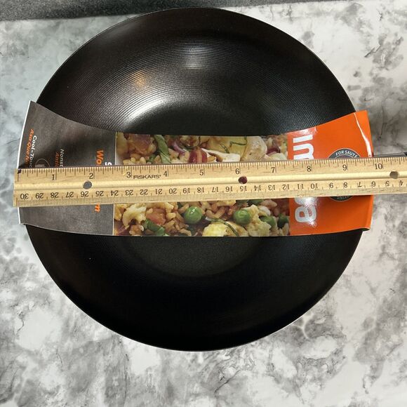 Imusa Wok Frying Saute Pan 9.5" Non-Stick Skillet Cooking Fry Coating 3” Depth - Picture 6 of 6